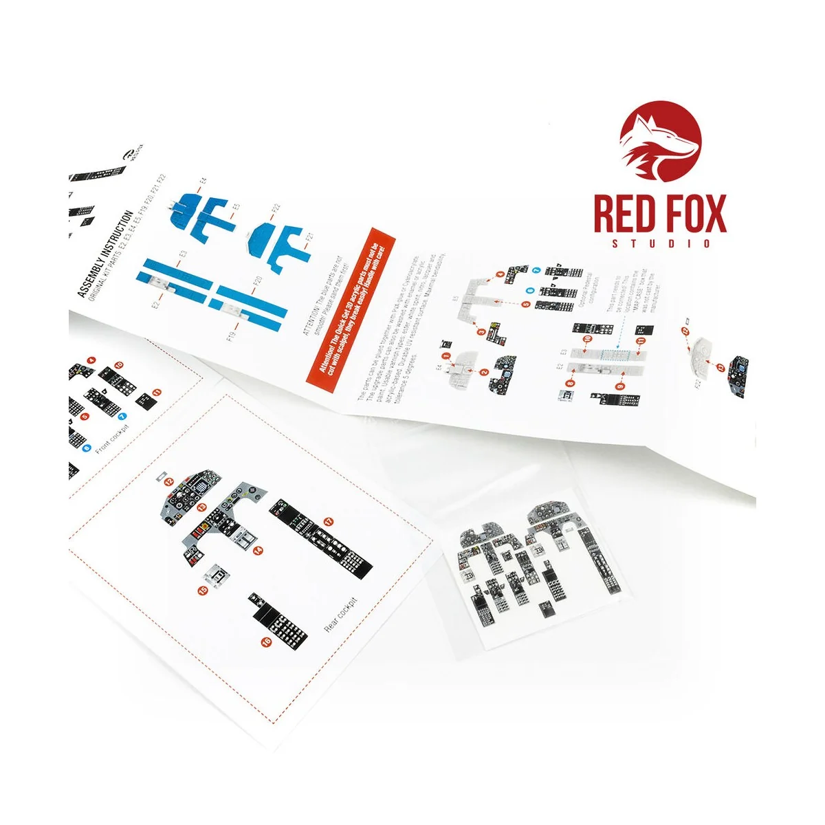 1/48 F-5F Tiger II (for AFV Club kit), 1/48 - Red Fox Studio RFSQS-...