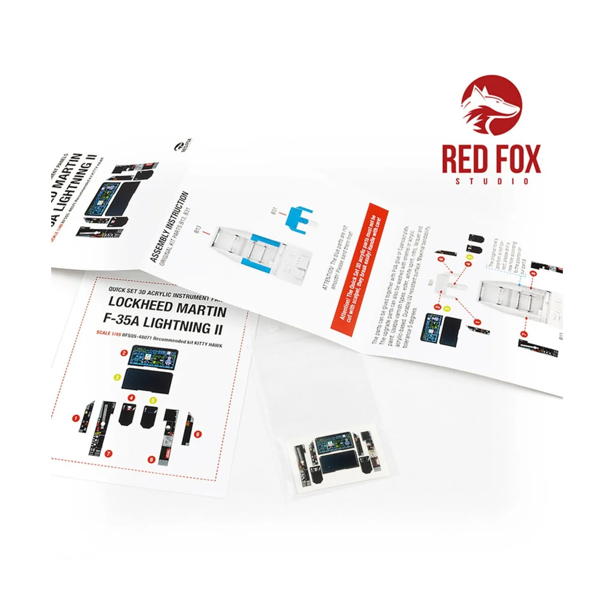 1/48 F-35A Lightning II (for Kitty Hawk kit), 1/48 - Red Fox Studio...