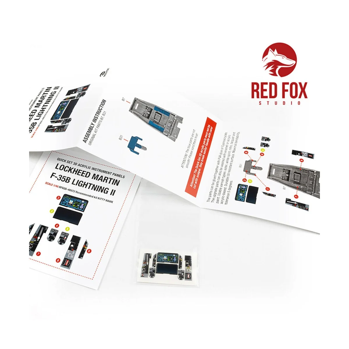 1/48 F-35B Lightning II (for Kitty Hawk kit) - Red Fox Studio RFSQS...