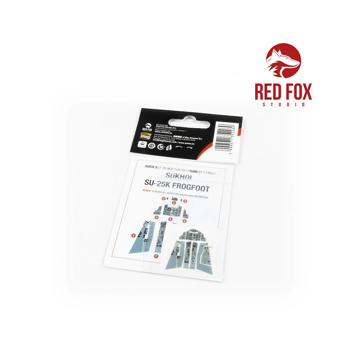 1/48 Sukhoi Su-25K (for Zvezda kit) - Red Fox Studio RFSQS-48079