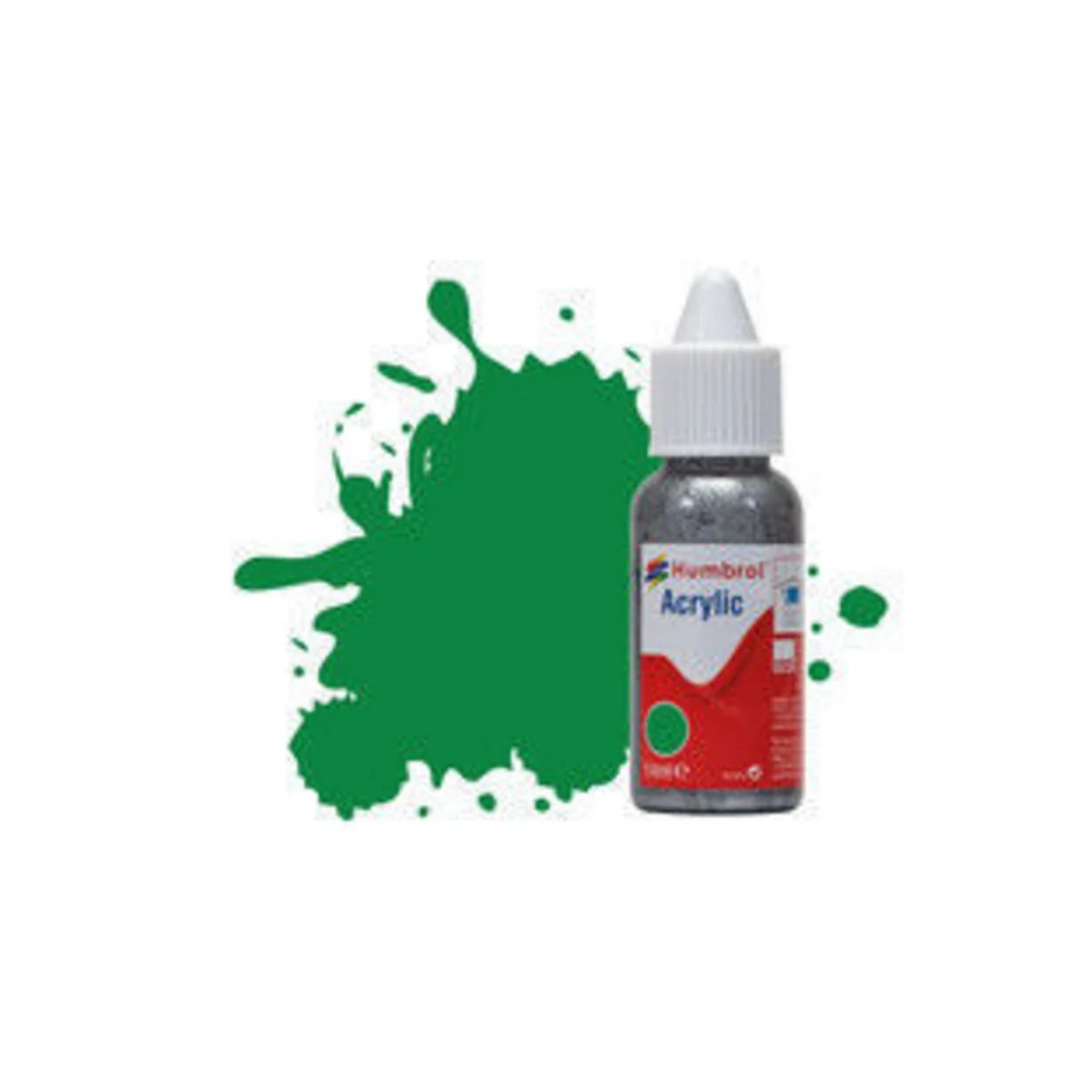 HUMBROL ACRYLIC DROPPER BOTTLE 14ML No 2 Emerald Green - Gloss - Hu...
