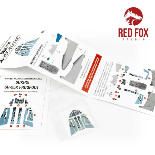 1/48 Sukhoi Su-25K (for Zvezda kit), 1/48 - Red Fox Studio RFSQS-48079