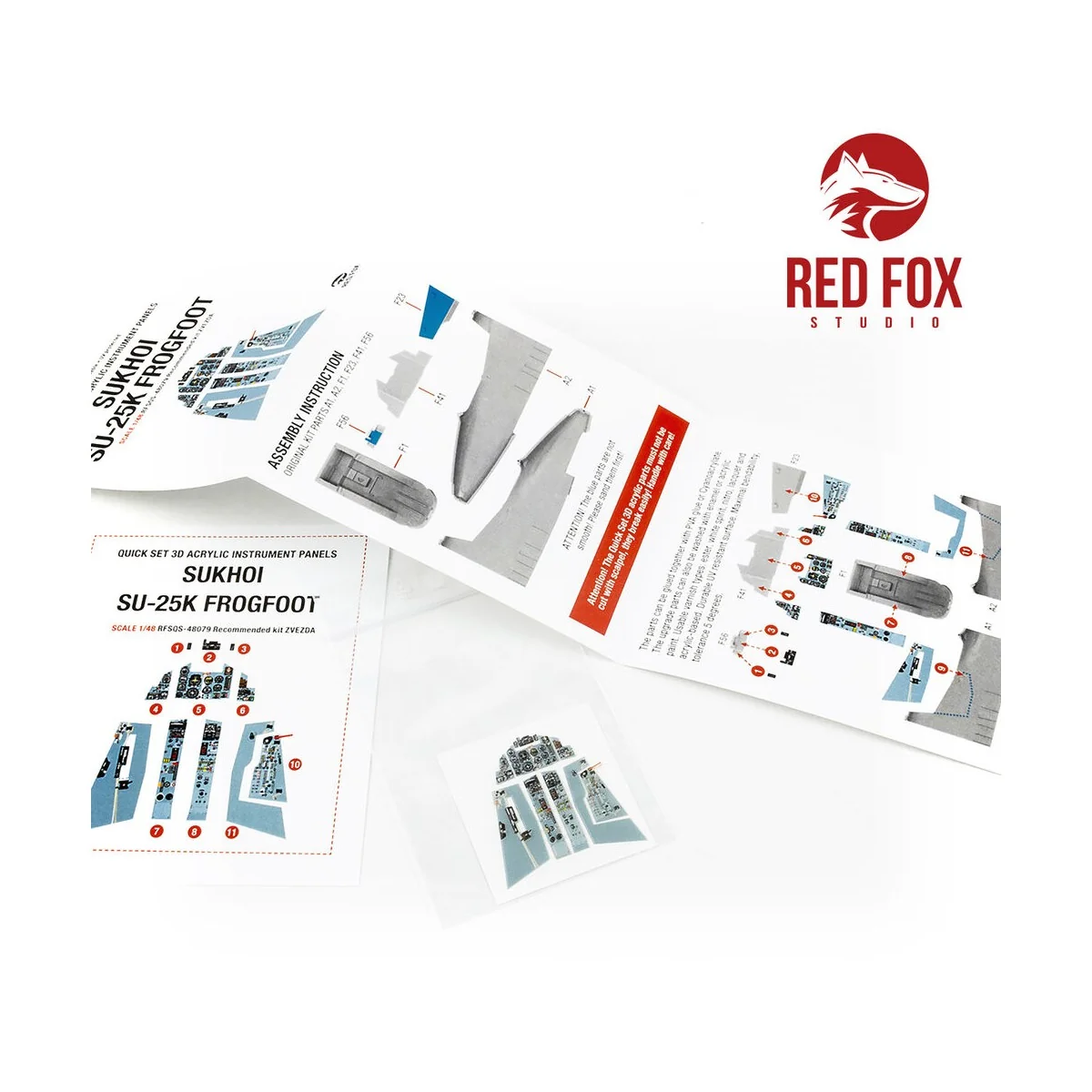 1/48 Sukhoi Su-25K (for Zvezda kit), 1/48 - Red Fox Studio RFSQS-48079