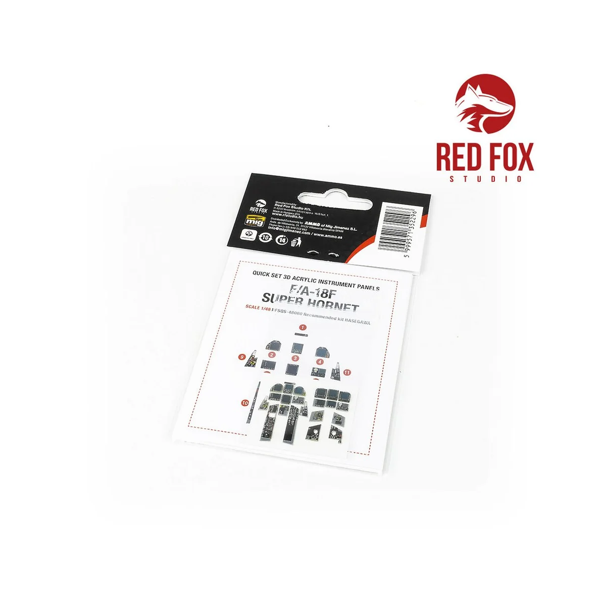 1/48 F/A-18F Super Hornet (for Hasegawa kit) - Red Fox Studio RFSQS...