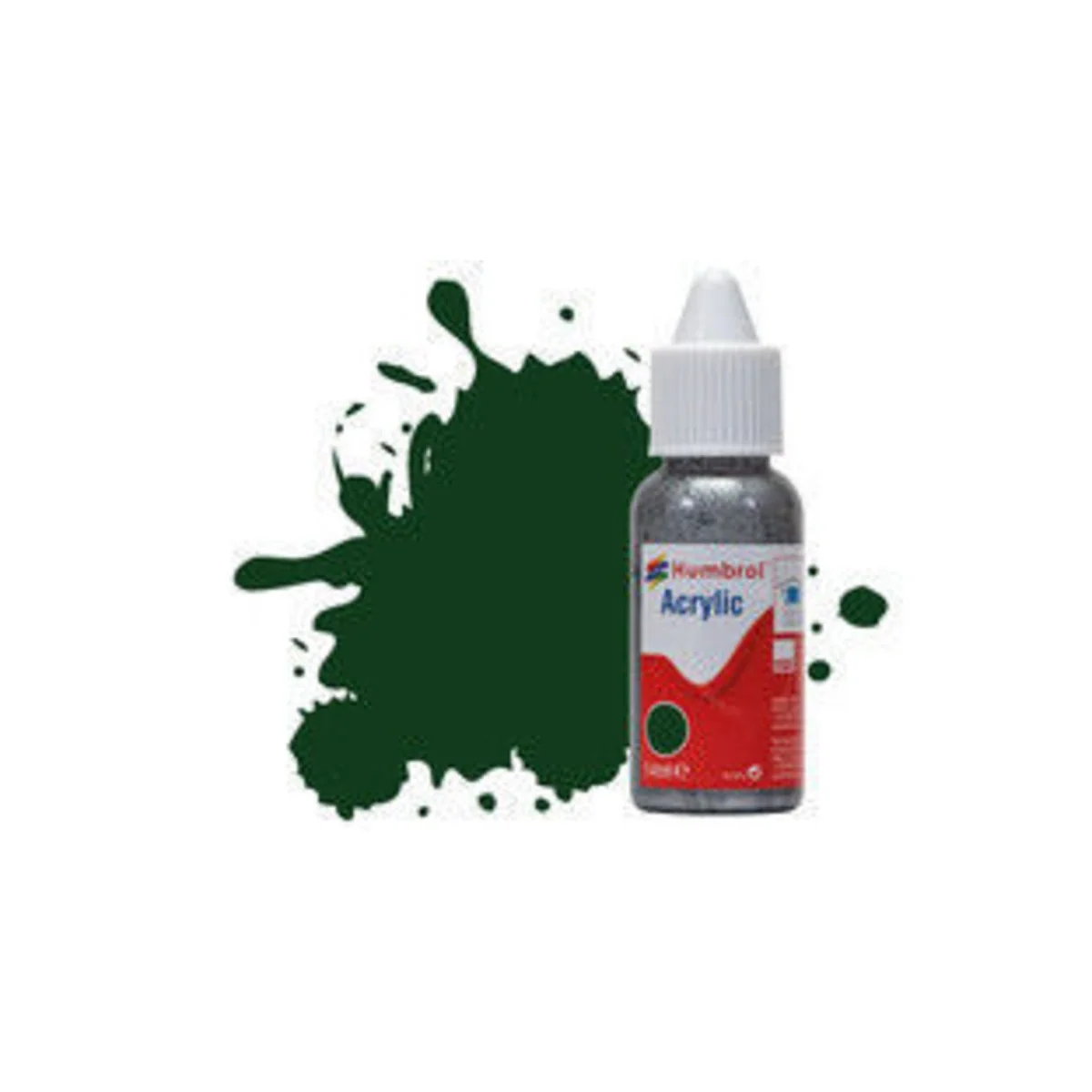 HUMBROL ACRYLIC DROPPER BOTTLE 14ML No 3 Brunswick Green Gloss - Hu...