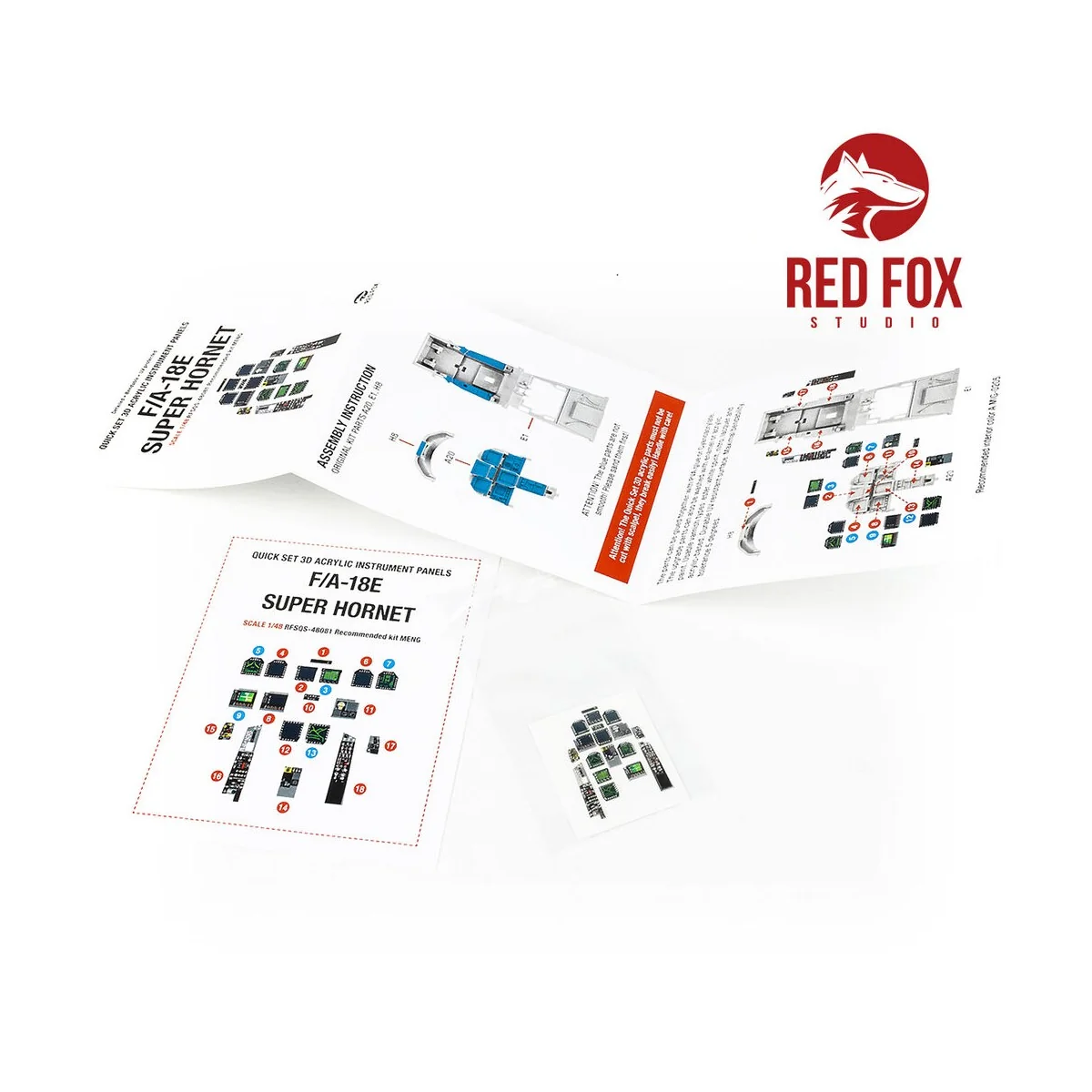 1/48 F/A-18E Super Hornet (for Meng kit) - Red Fox Studio RFSQS-48081