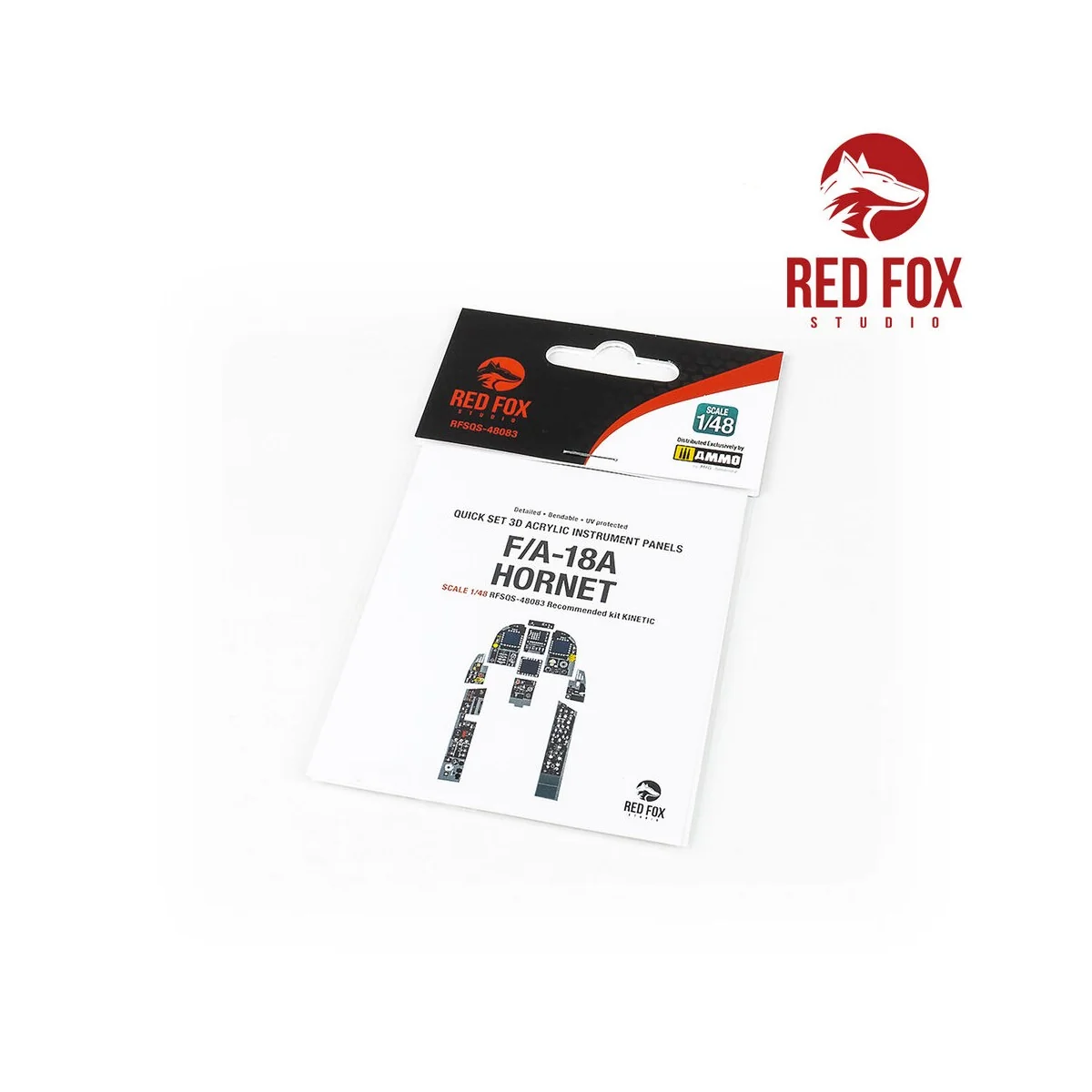 1/48 F/A-18A Hornet (for Kinetic kit) - Red Fox Studio RFSQS-48083