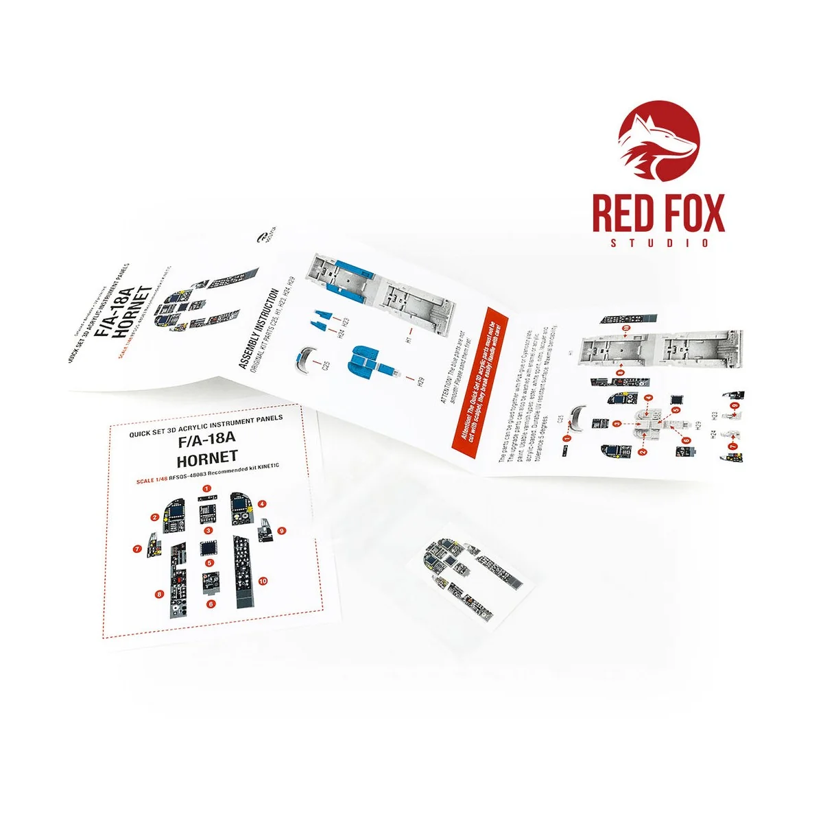 1/48 F/A-18A Hornet (for Kinetic kit), 1/48 - Red Fox Studio RFSQS-...