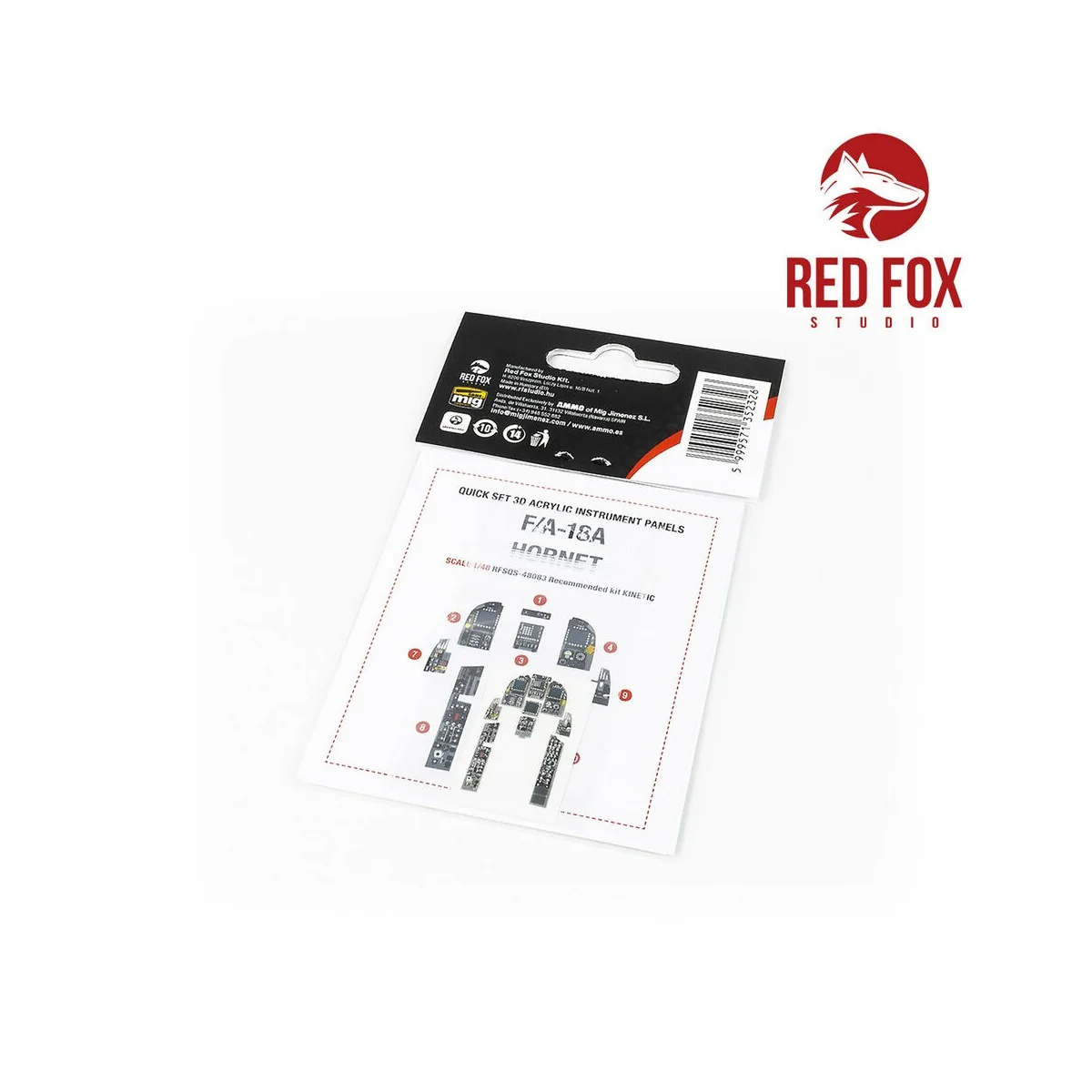 1/48 F/A-18A Hornet (for Kinetic kit) - Red Fox Studio RFSQS-48083