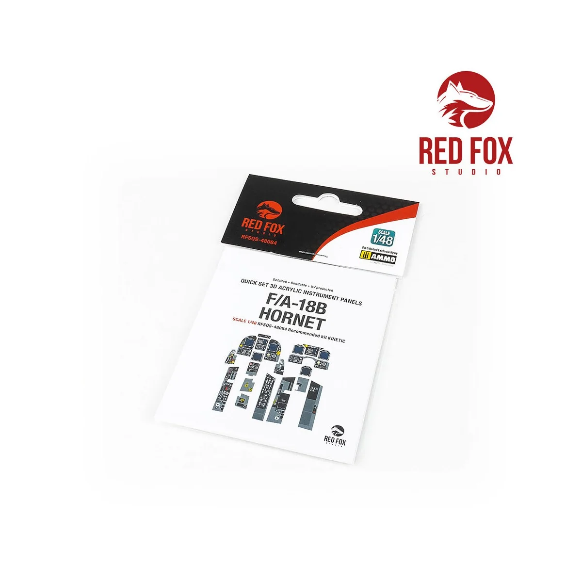 1/48 F/A-18B Hornet (for Kinetic kit) - Red Fox Studio RFSQS-48084