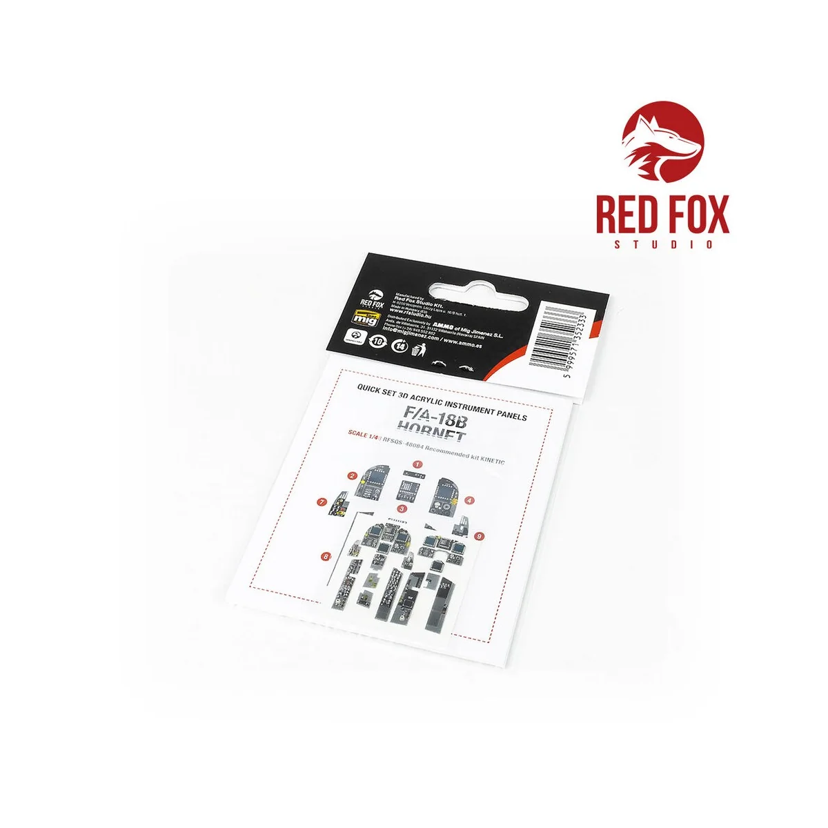 1/48 F/A-18B Hornet (for Kinetic kit), 1/48 - Red Fox Studio RFSQS-...