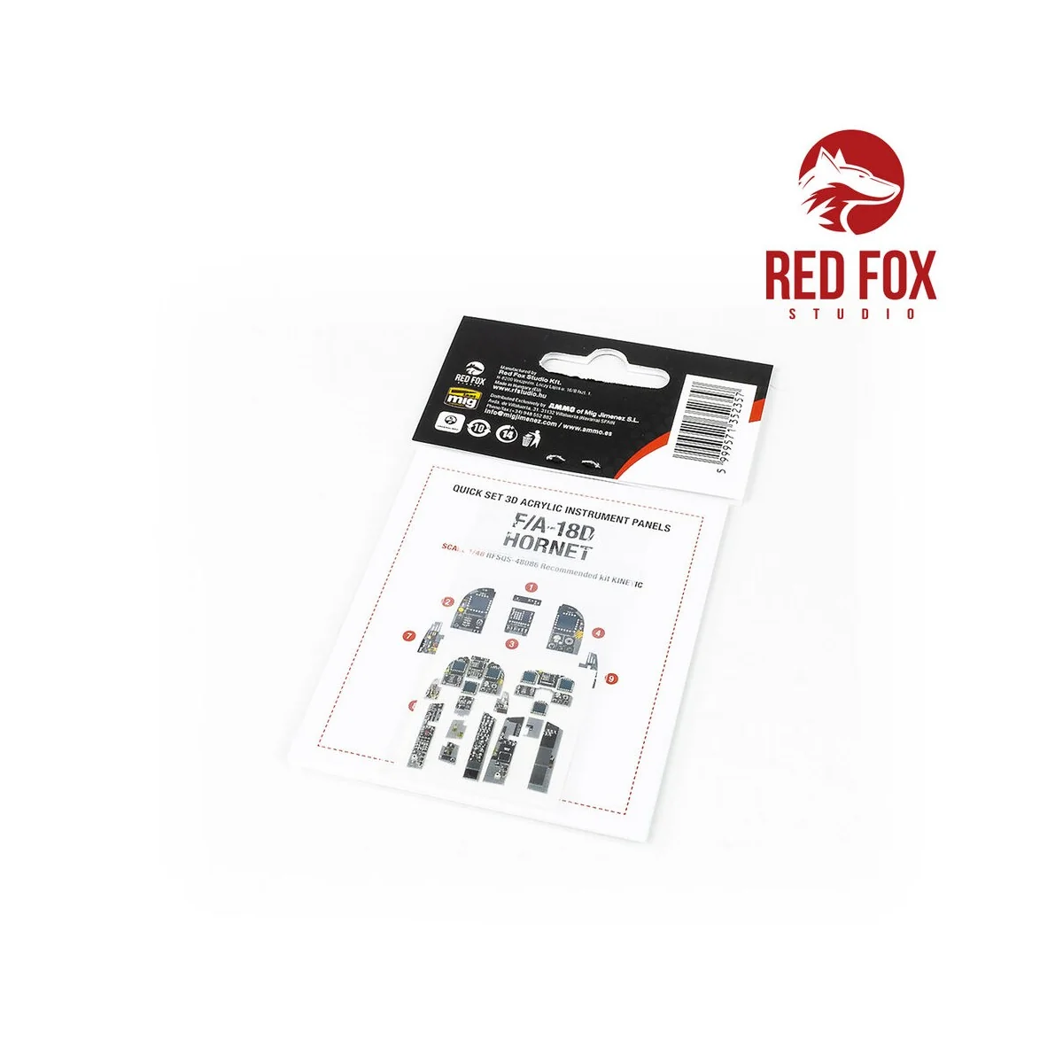 1/48 F/A-18D Hornet (for Kinetic kit) - Red Fox Studio RFSQS-48086