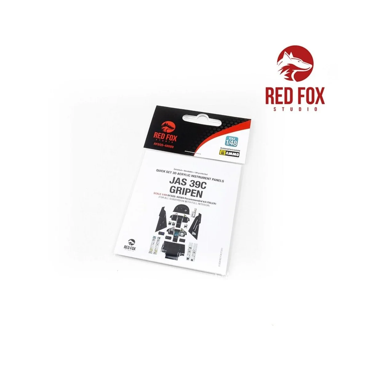 Jas-39C Gripen (for Italeri Kit), 1/48 - Red Fox Studio RFSQS-48089