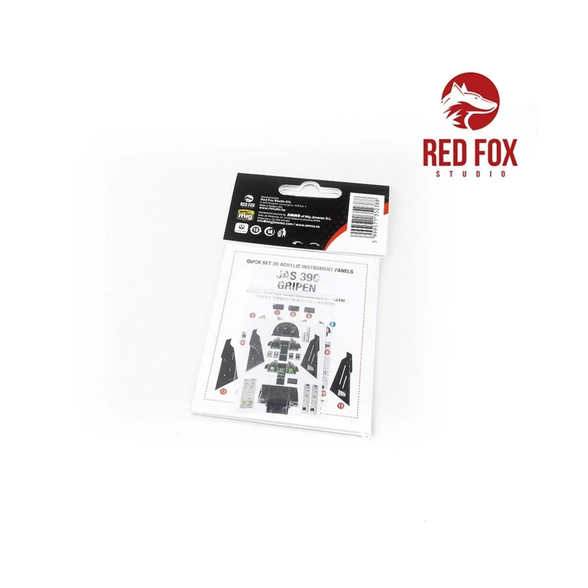 Jas-39C Gripen (for Italeri Kit), 1/48 - Red Fox Studio RFSQS-48089