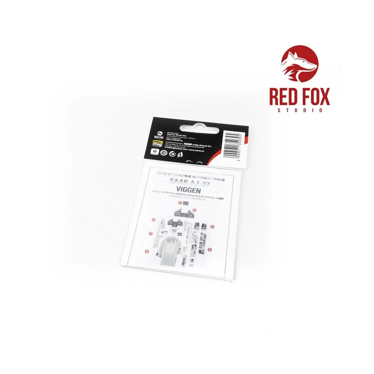 Saab AJ-37 Viggen - Updated full interior (for Special Hobby kit) -...