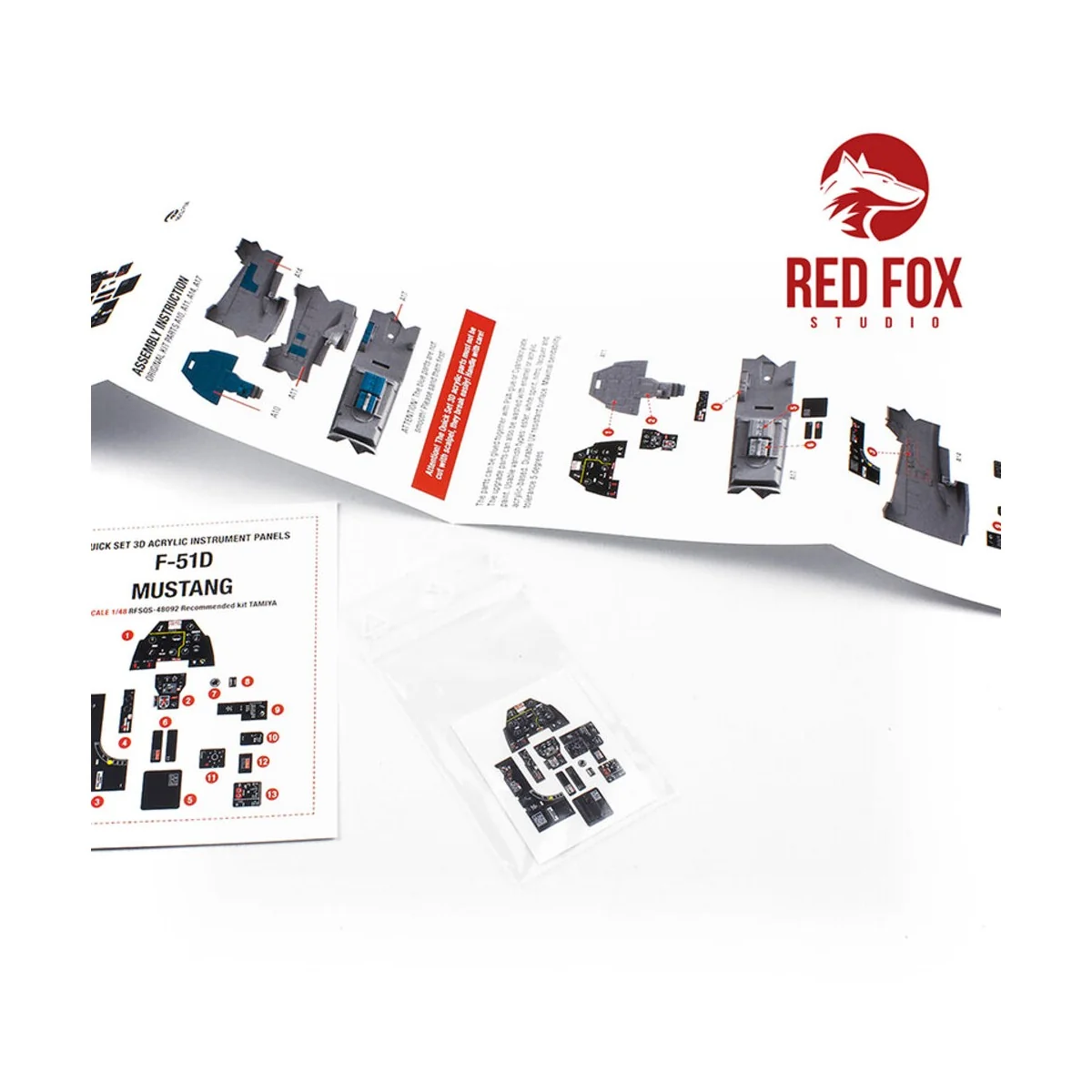 1/48 F-51D Mustang (for Tamiya kit), 1/48 - Red Fox Studio RFSQS-48092