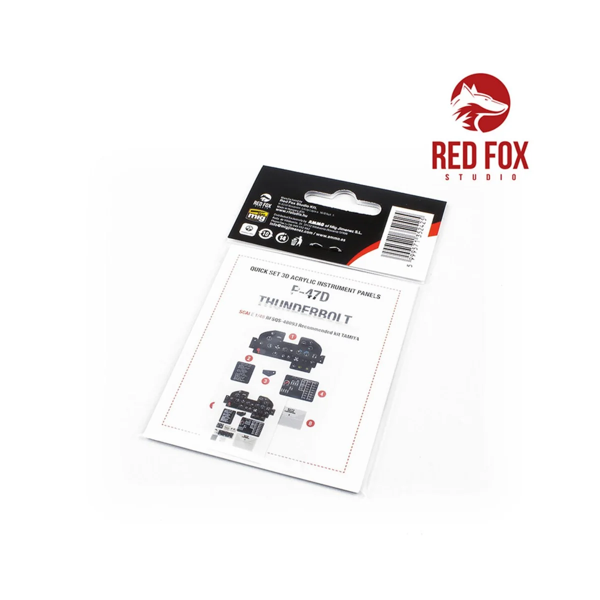 1/48 P-47D Thunderbolt (for Tamiya kit), 1/48 - Red Fox Studio RFSQ...