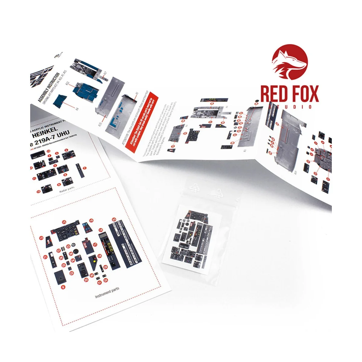 1/48 HE 219A-7 Uhu (for Tamiya kit), 1/48 - Red Fox Studio RFSQS-48094