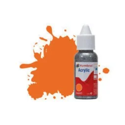 HUMBROL ACRYLIC DROPPER BOTTLE 14ML No 18 Orange - Gloss - Humbrol ...