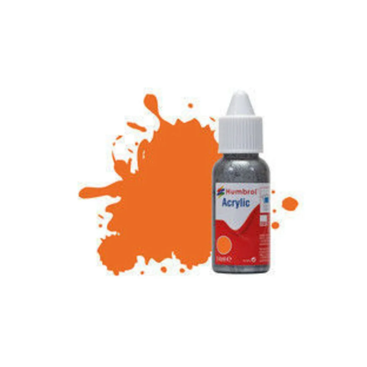HUMBROL ACRYLIC DROPPER BOTTLE 14ML No 18 Orange - Gloss - Humbrol ...
