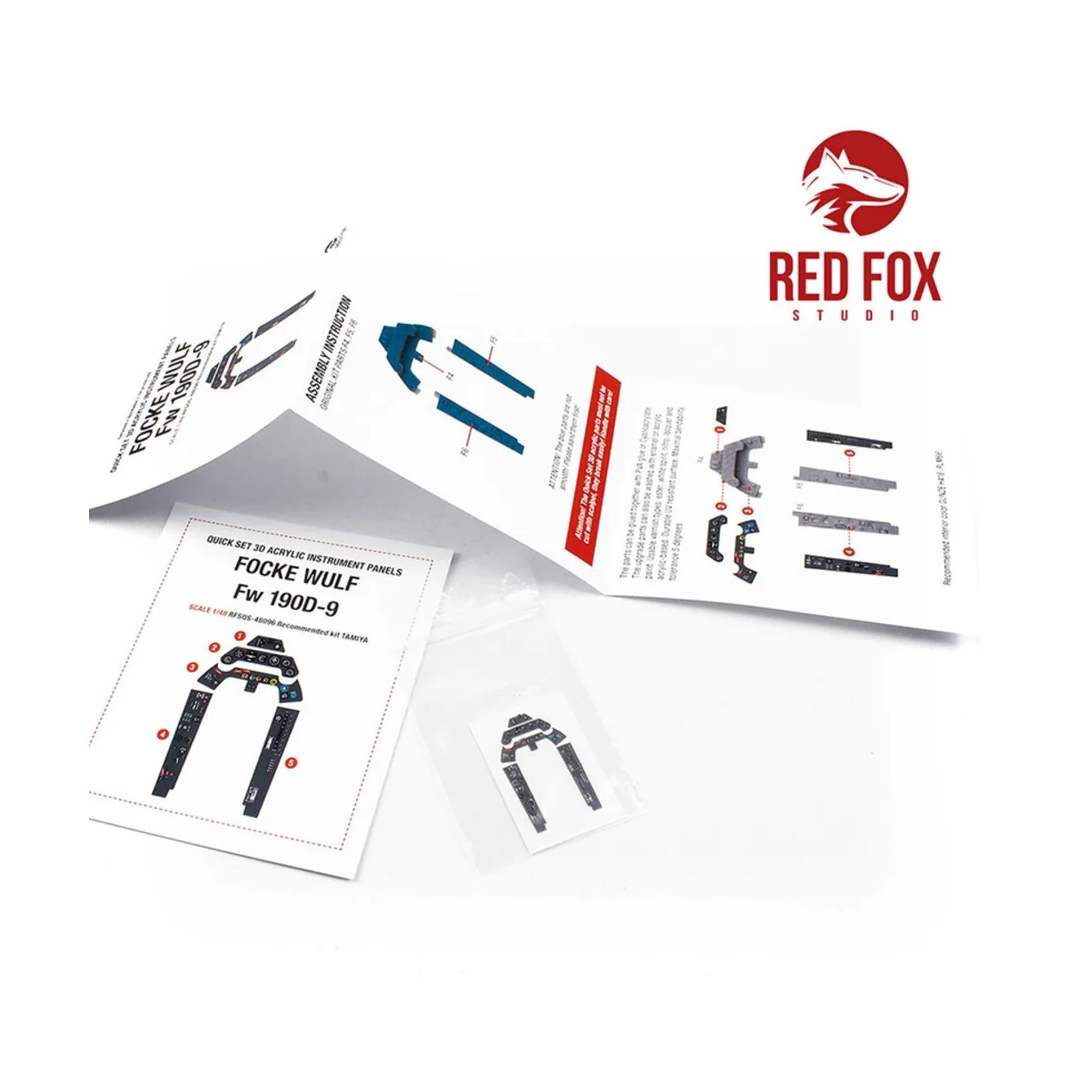 1/48 Focke Wulf Fw 190D-9 (for Tamiya kit) - Red Fox Studio RFSQS-4...
