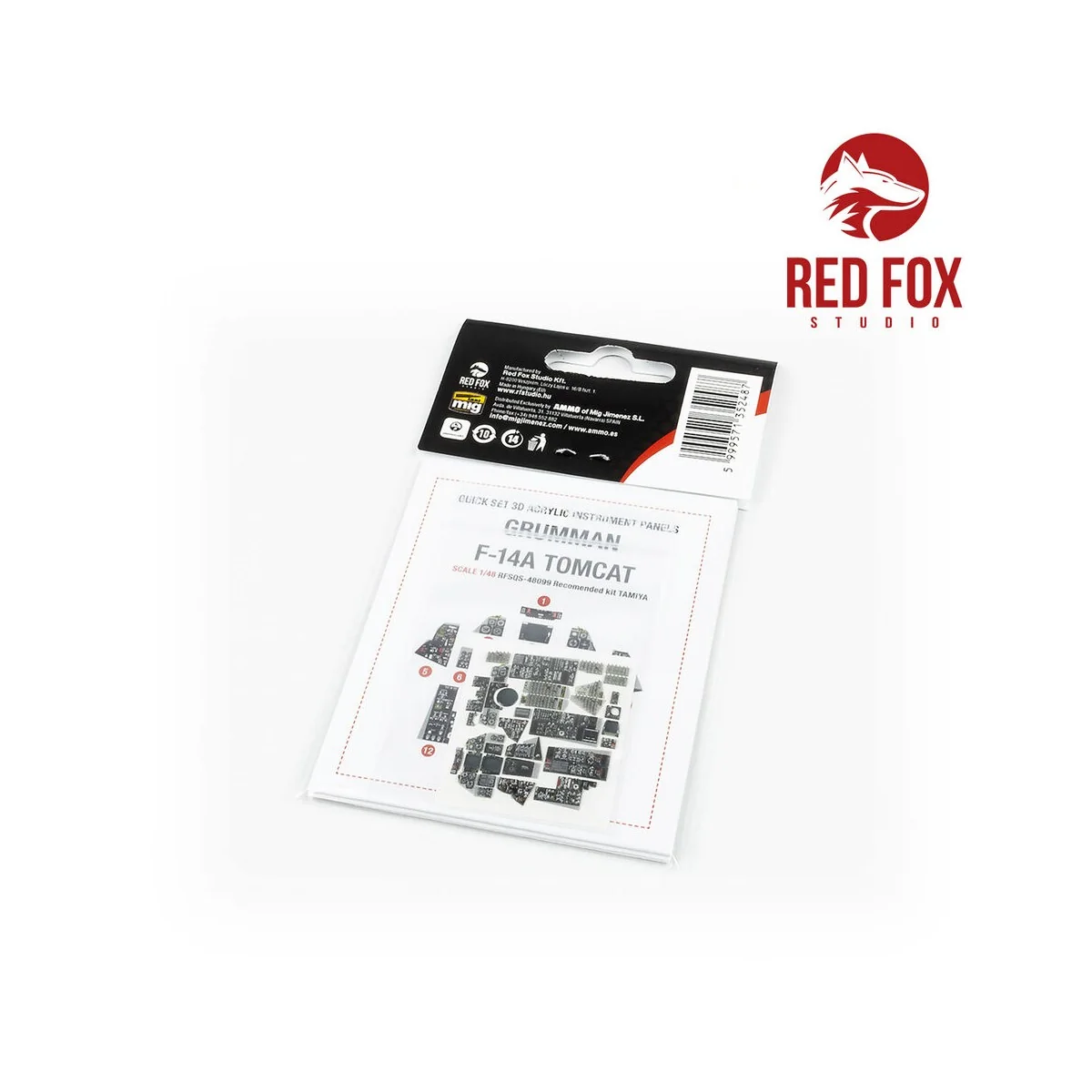 1/48 F-14 A Tomcat (for Tamiya kit) - Red Fox Studio RFSQS-48099