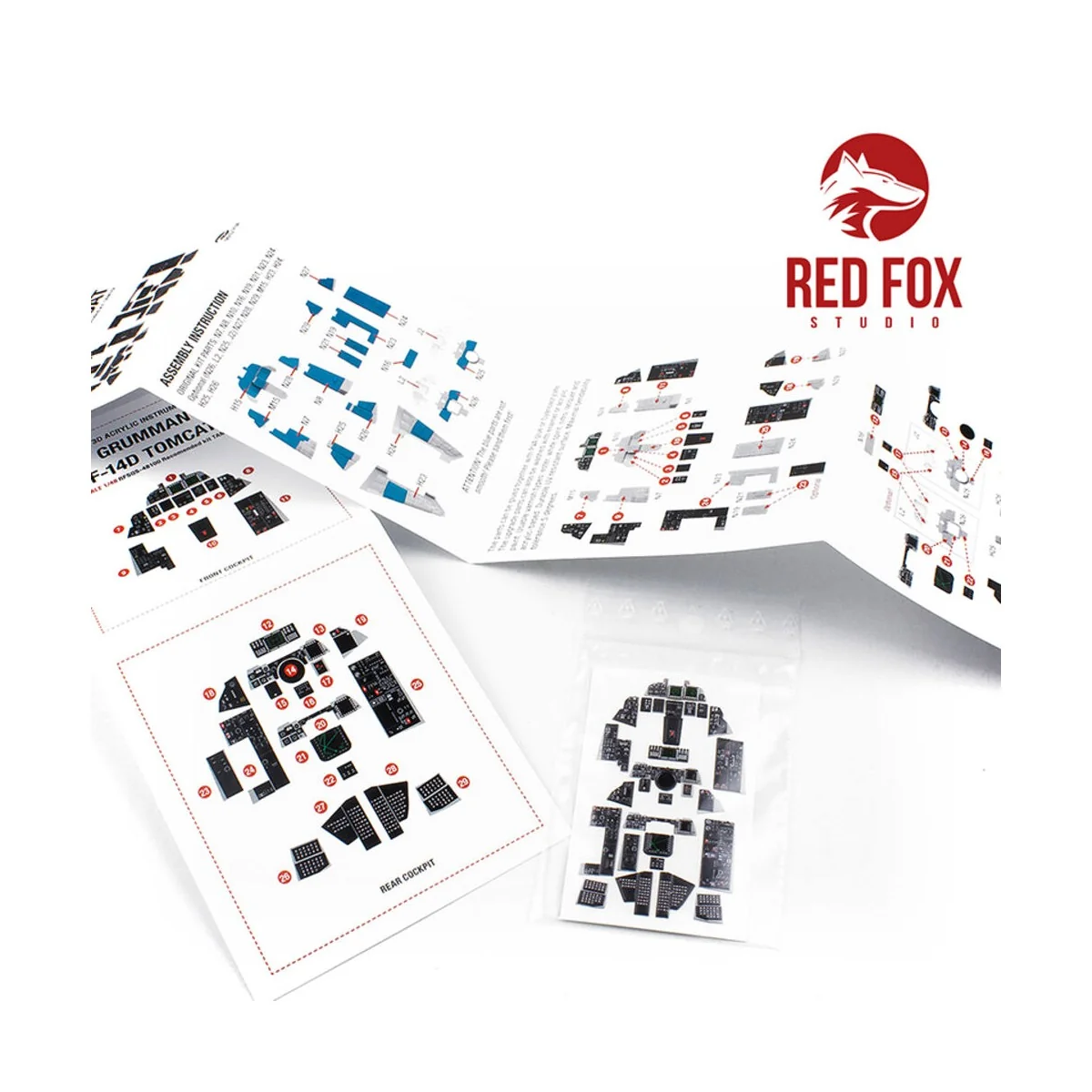 1/48 Grumman F-14D Tomcat (for Tamiya kit) - Red Fox Studio RFSQS-4...