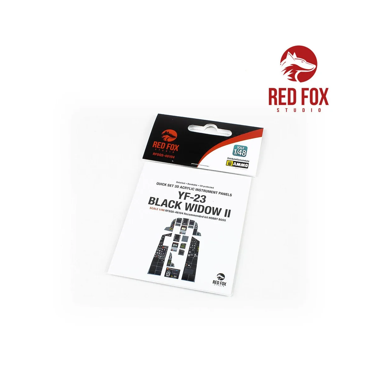 1/48 YF-23 Black Widow II (for Hobby Boss kit), 1/48 - Red Fox Stud...