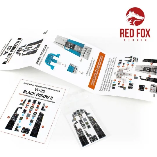 1/48 YF-23 Black Widow II (for Hobby Boss kit) - Red Fox Studio RFS...