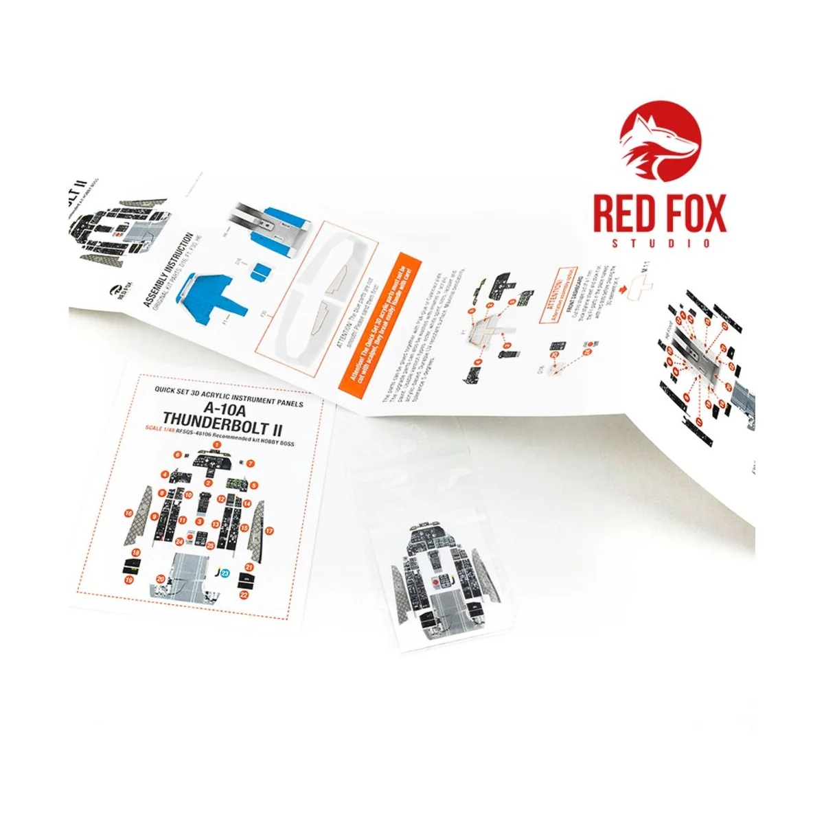 A-10A Thunderbolt II (for Hobby Boss kit), 1/48 - Red Fox Studio RF...