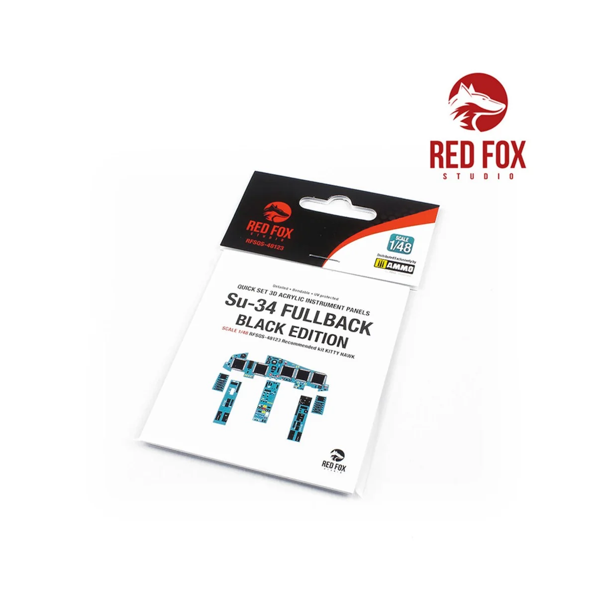 1/48 Su-34 Fullback Black Edition (for Kitty Hawk kit) - Red Fox St...
