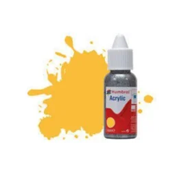 HUMBROL ACRYLIC DROPPER BOTTLE 14ML No 24 Trainer Yellow - Matt - H...