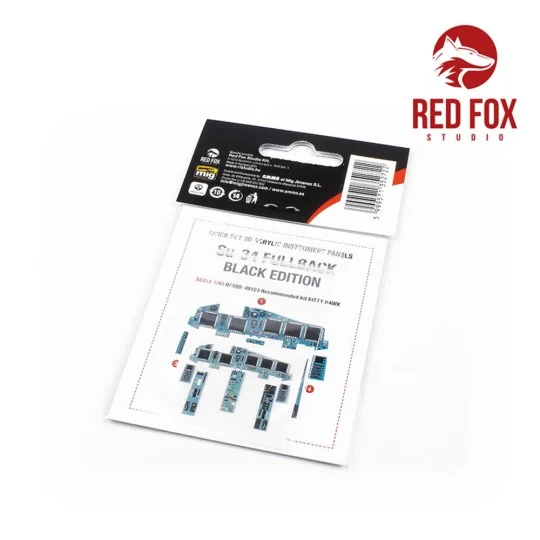 1/48 Su-34 Fullback Black Edition (for Kitty Hawk kit) - Red Fox St...