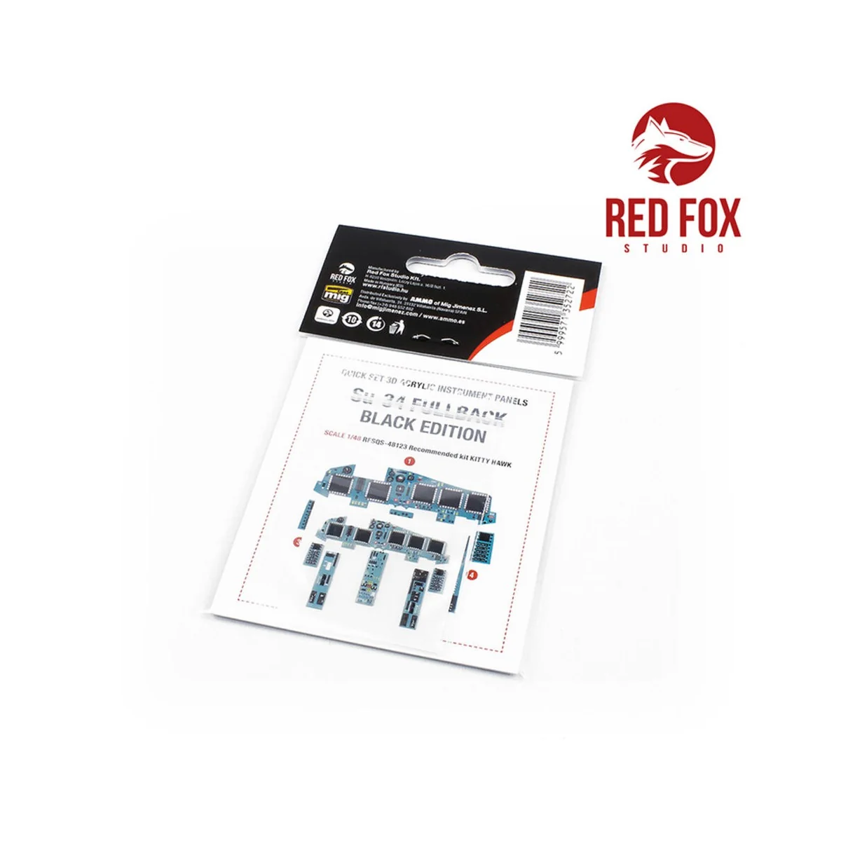 1/48 Su-34 Fullback Black Edition (for Kitty Hawk kit), 1/48 - Red ...