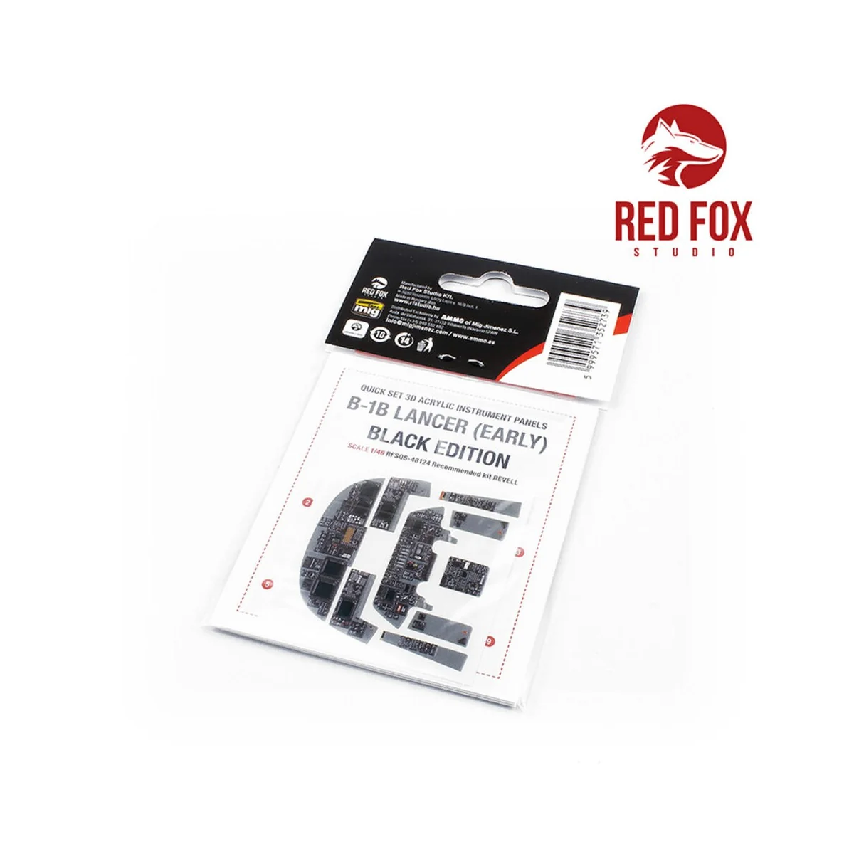 1/48 Rockwell B-1B Lancer (Early) BE (for Revell kit) - Red Fox Stu...