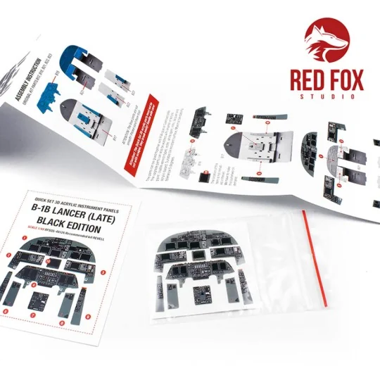 1/48 Rockwell B-1B Lancer (Late) BE (for Revell kit) - Red Fox Stud...