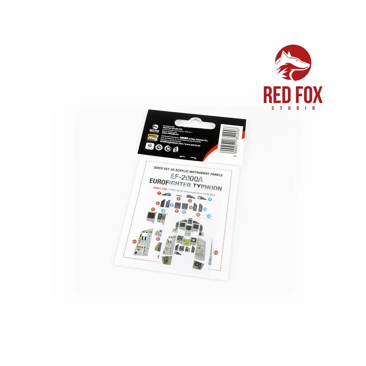 1/48 EF-2000A Eurofighter Typhoon (for Revell kit) - Red Fox Studio...