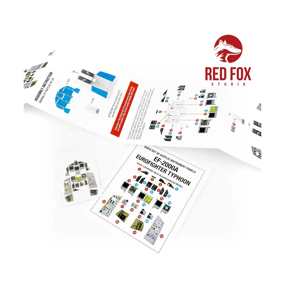 1/48 EF-2000A Eurofighter Typhoon (for Revell kit), 1/48 - Red Fox ...