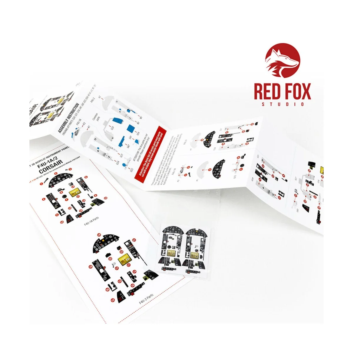 1/48 F4U-1A/2 Corsair dual set (for Magic Factory kit) - Red Fox St...