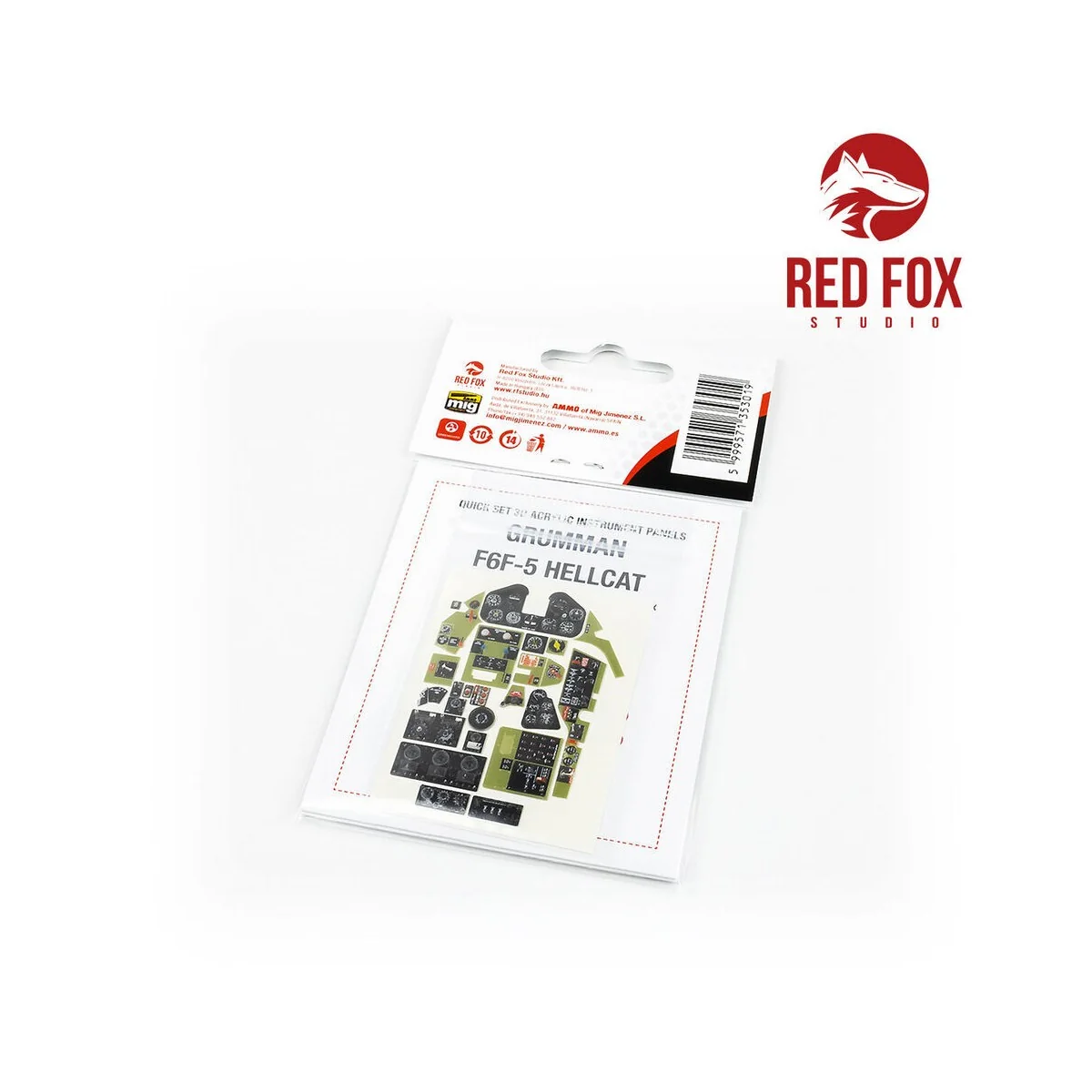 1/24 Grumman F6F-5 Hellcat (for Airfix kit), 1/24 - Red Fox Studio ...