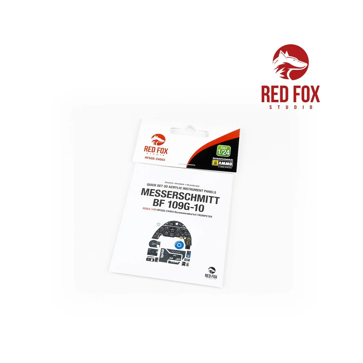 1/24 Bf 109G-10 (for Trumpeter kit), 1/24 - Red Fox Studio RFSQS-24003