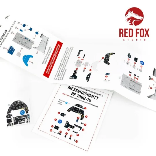 1/24 Bf 109G-10 (for Trumpeter kit) - Red Fox Studio RFSQS-24003