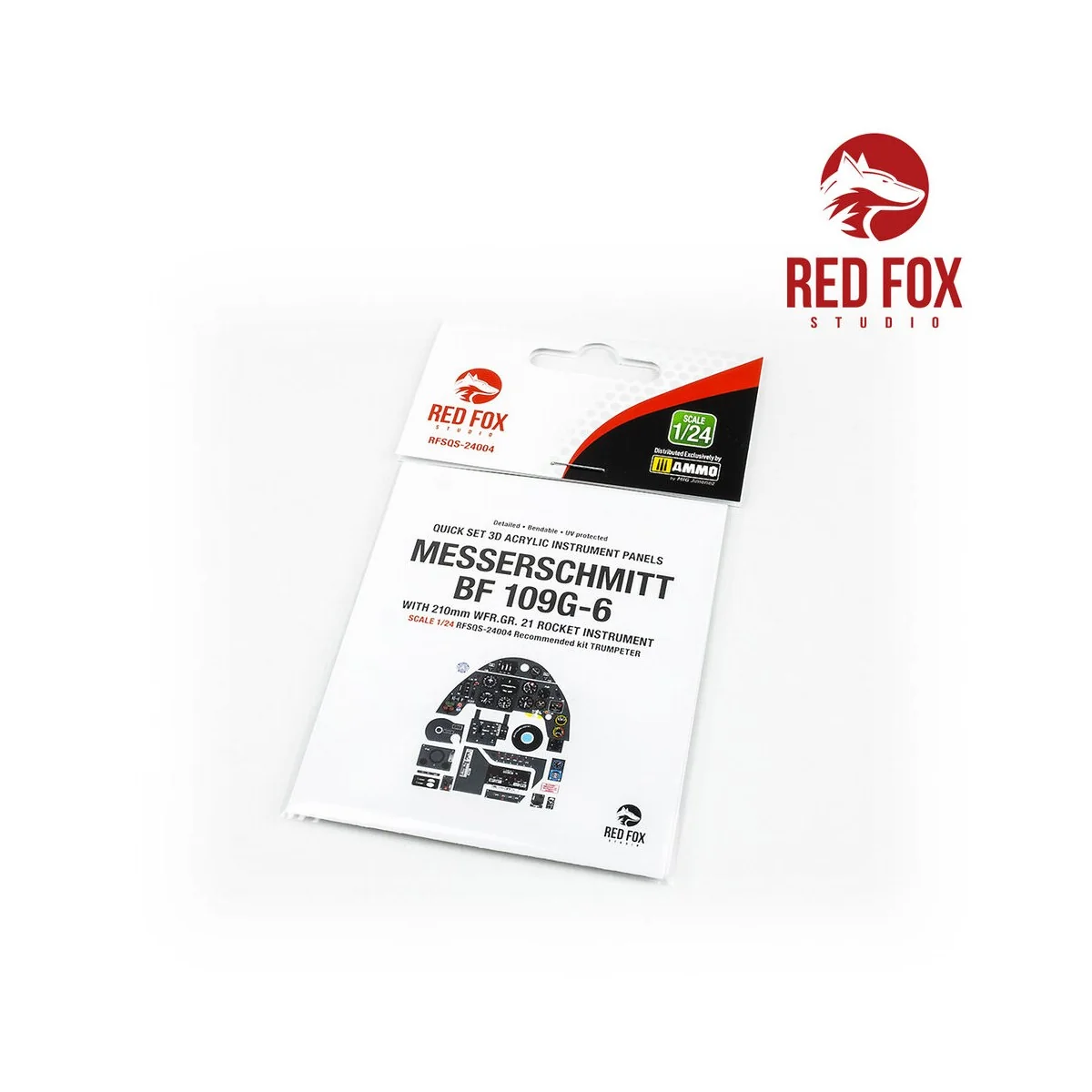 1/24 Messerschmitt Bf 109G-6 with WFR.GR.21 Rocket Panel (for Trump...