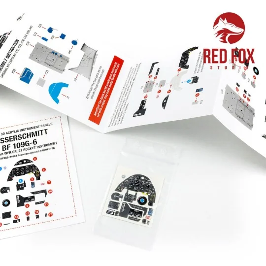 1/24 Messerschmitt Bf 109G-6 with WFR.GR.21 Rocket Panel (for Trump...