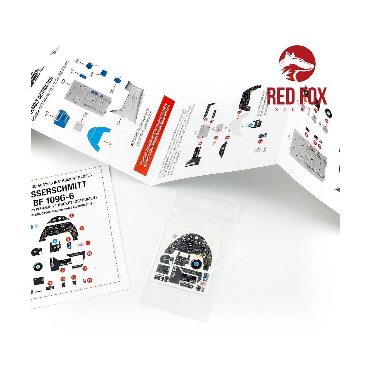 1/24 Messerschmitt Bf 109G-6 with WFR.GR.21 Rocket Panel (for Trump...