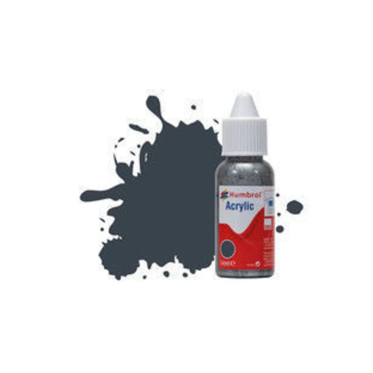 HUMBROL ACRYLIC DROPPER BOTTLE 14ML No 32 Dark Grey - Matt - Humbro...