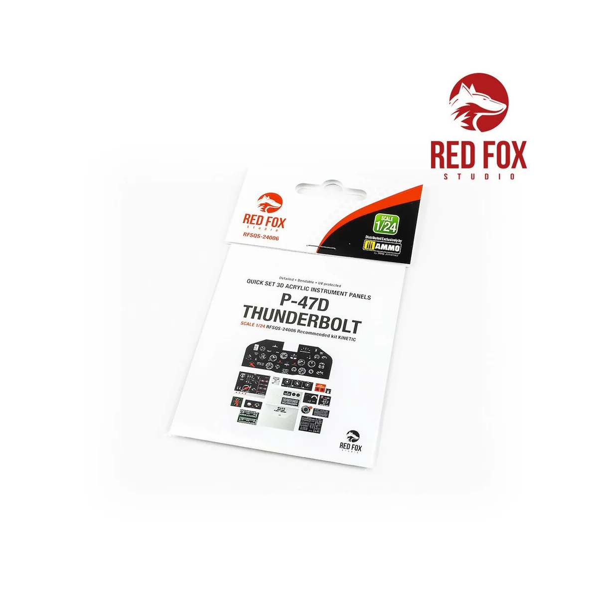 1/24 P-47D Thunderbolt (for Kinetic kit), 1/24 - Red Fox Studio RFS...