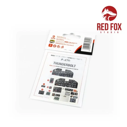 1/24 P-47D Thunderbolt (for Kinetic kit) - Red Fox Studio RFSQS-24006