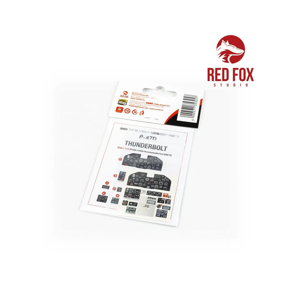 1/24 P-47D Thunderbolt (for Kinetic kit), 1/24 - Red Fox Studio RFS...