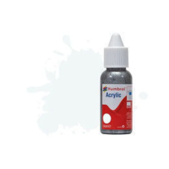 HUMBROL ACRYLIC DROPPER BOTTLE 14ML No 34 White - Matt - Humbrol DB...